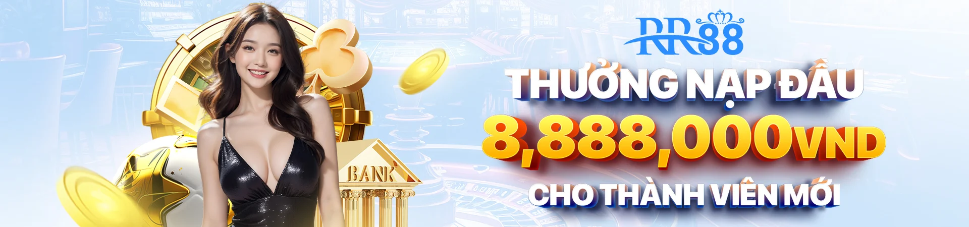 RR88 thưởng nạp đầu 8,888,000 cho thành viên mới.