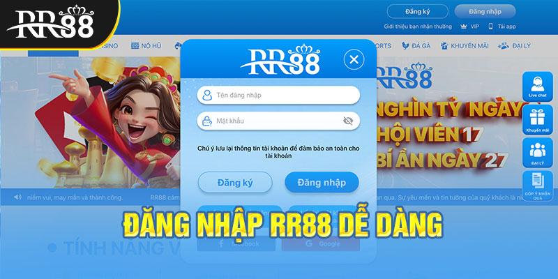 Đăng nhập RR88 dễ dàng