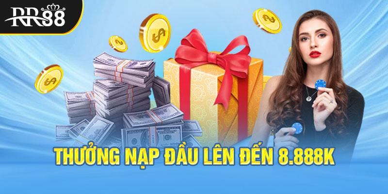 Thưởng nạp đầu lên đến 8.888k cho tân binh