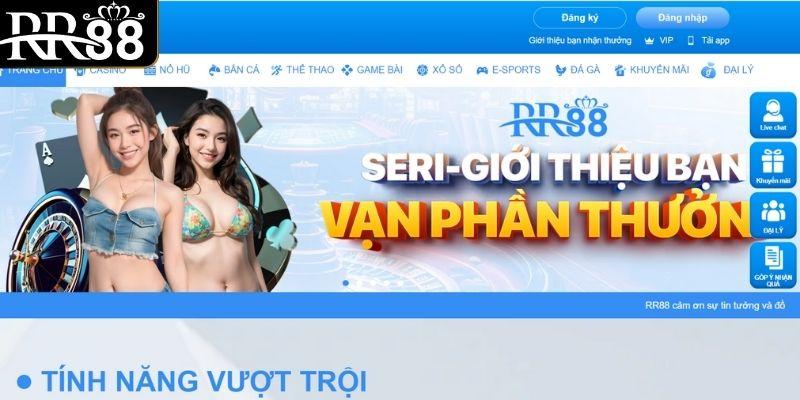 Vào theo đường link chính thức để đăng nhập RR88